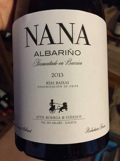 Вино Attis Bodegas y Vinedos Rias Baixas "Nana" Albarino  2019 750мл