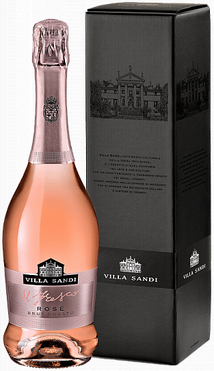 Вино игристое Villa Sandi Il Fresco  Rose Brut  gift box 2019 750 мл