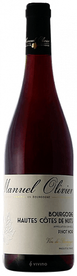 Вино Manuel Olivier Bourgogne Hautes Cotes de Nuits Pinot Noir  2022 750 мл 12%