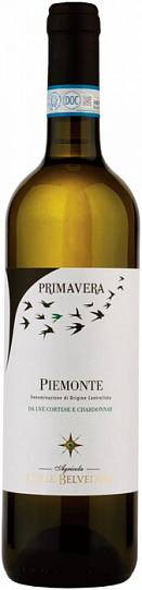 Вино Colle Belvedere  Primavera Piemonte DOC  white dry  2019 750 мл 