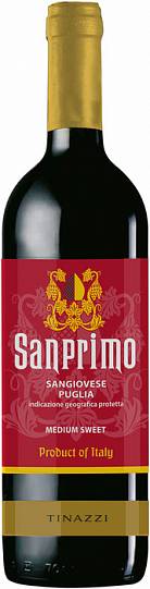 Вино Tinazzi  Sanprimo Sangiovese Medium Sweet Puglia IGP Санпримо Сандж