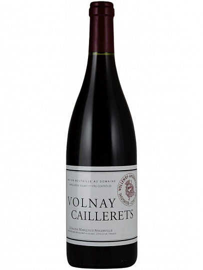 Вино Domaine Marquis d'Angerville  Volnay 1er Cru Cailleret AOC   2018 750 мл