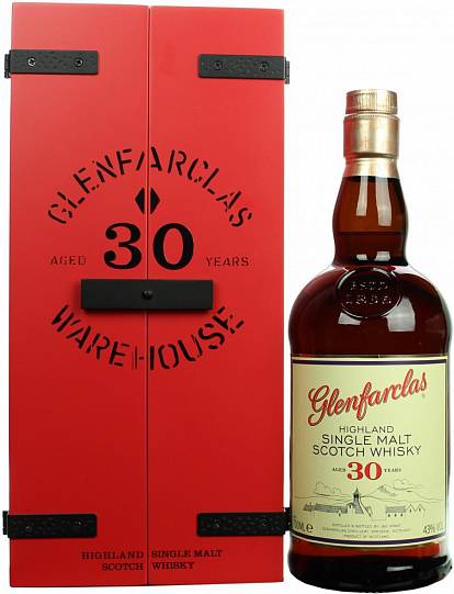 Виски Glenfarclas 30 years wooden box 700 мл