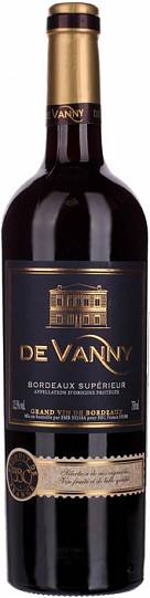 Вино  De Vanny  Bordeaux Superior Де Ванни Бордо Супериор  2018  7