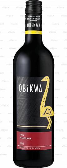 Вино Obikwa Pinotage Обиква Пинотаж  2018 750 мл