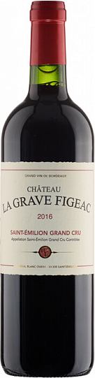 Вино Chateau La Grave Figeac Saint-Emilion Grand Cru AOC   2016 750 мл  13,5%
