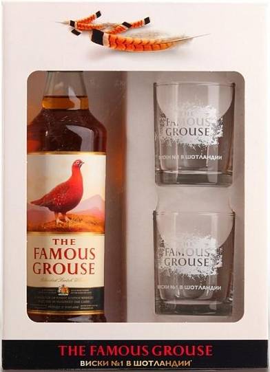 Виски Famous Grouse, Фэймос Грауз 700 мл + 2 стакана