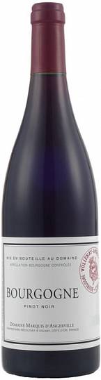 Вино Domaine Marquis d'Angerville Bourgogne Pinot Noir AOC red  2020 750 мл 