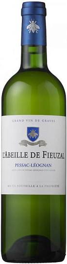 Вино  Chateau de Fieuzal L'Abeille de Fieuzal  Pessac-Leognan AOC  Л'Абей де Ф