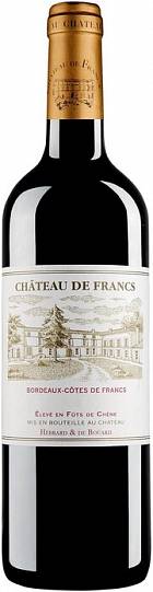Вино Chateau de Francs Francs-Cotes de Bordeaux AOC  201 750 мл