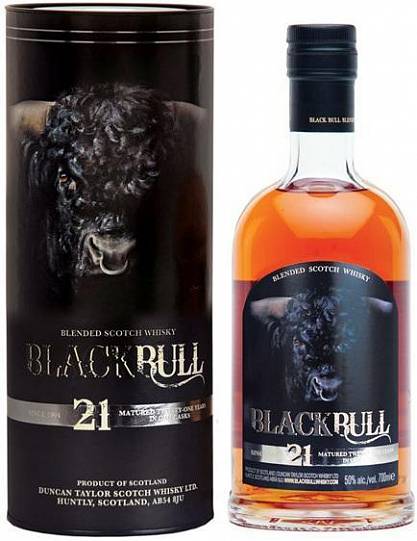 Виски Black Bull 21 Years Old in Gift Box Duncan Taylor and Co 700 мл