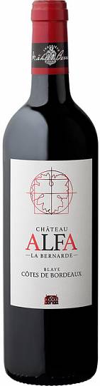 Вино Chateau Alfa la Bernarde Premieres Cotes de Blaye  2020 750 мл 13%
