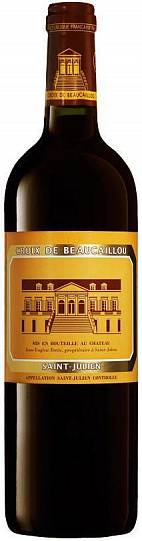Вино  Croix de Beaucaillou Saint Julien AOC  Круа де Бокайю  2010  750 м