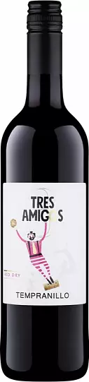 Вино Минский завод Tres Amigos Tempranillo 750 мл 2022 12%