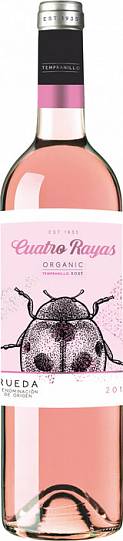 Вино Cuatro Rayas  "Organic" Tempranillo Rose  Rueda DO    2019  750 мл