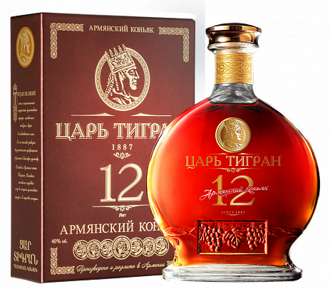 Коньяк Cognac Tsar Tigran 12YO Gift Box  700 мл