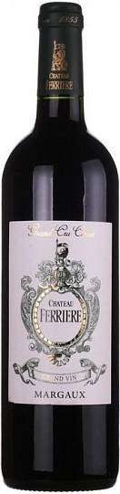 Вино Chateau Ferriere Margaux AOC 3-eme Grand Cru Classe  2006 750 мл 13%