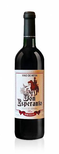 Вино столовое Don Esperanto Дон Эсперанто красное полу