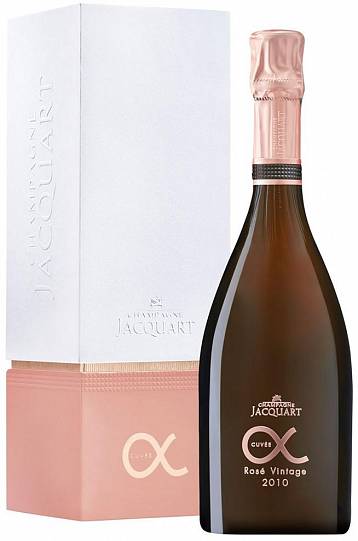 Шампанское Jacquart   Cuvee Alpha Rose  Champagne АОC  gift box  750 мл