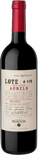 Вино   Norton  Lote   Agrelo A-118   Нортон, Агрело, Лоте А-118   201