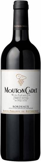 Вино "Mouton Cadet  Bordeaux AOC Rouge   2017 750 мл