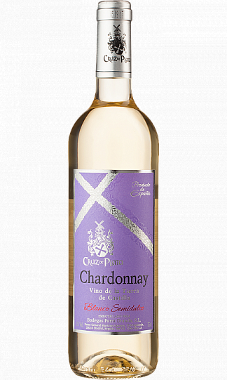 Вино  Cruz de Plata Chardonnay semidulce CRUZ de PLATA Крус де Плата Шар