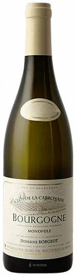 Вино Domaine Borgeot Bourgogne Blanc Clos de la Carbonade (Monopole)   2020 750 мл 1