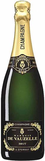 Шампанское Marquis de Vauzelle Brut Champagne AOC 2020 750 мл  