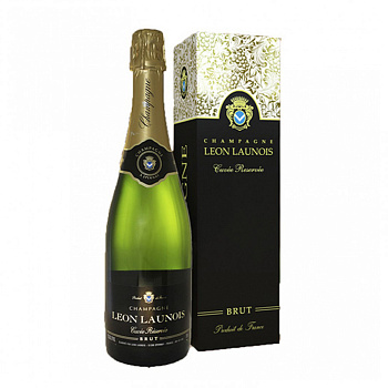 Шампанское Charles Mignon Leon Launois Cuvee Brut Blanc Champagne gift box  750 мл