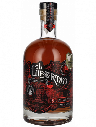 Ром El Libertad Flavor of Freedom Sherry Spiced, 8 Years Old  700 мл  41,8 %