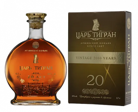 Коньяк Cognac Tsar Tigran 20 YO  Gift Box 700 мл