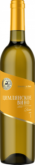 Вино   Цимлянское Российское  белое сухое 750 мл