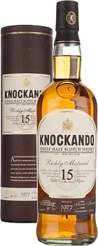 Виски Knockando 15 Years Old, Richly Matured  700 мл  43%