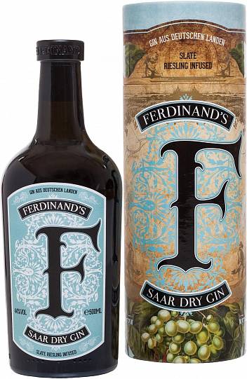 Джин Ferdinand's F Saar Dry Gin gift in box  2015 500 мл