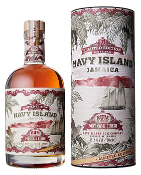 Ром  Navy Island Jamaica Rum Port Cask Finish  gift box   700 мл  46,4 %