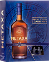 Бренди Metaxa 12* gift box with 2 glasses Метакса 12* в подарочной коробке c 2 бокалами 700 мл