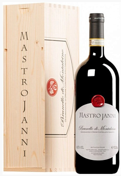 Вино Mastrojanni, Brunello di Montalcino DOCG 2018 wooden box 1500 мл