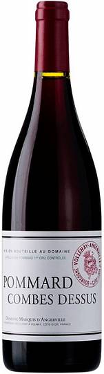 Вино Domaine Marquis d'Angerville Combes-Dessus Pommard Premier Cru AOC  2020 750 мл