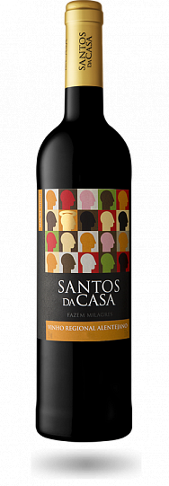Вино  Santos&Seixo  Santos da Casa Tinto  Alentejano   2015   750 мл