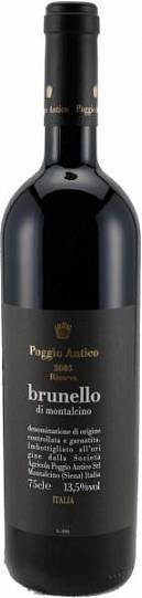 Вино  Poggio Antico  Brunello di Montalcino Riserva    2017 750 мл