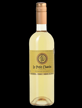 Вино безалкогольное Le Petit Chavin Blanc Chardonnay Ле Пти Шавэн Шардоне полусладкое  750 мл