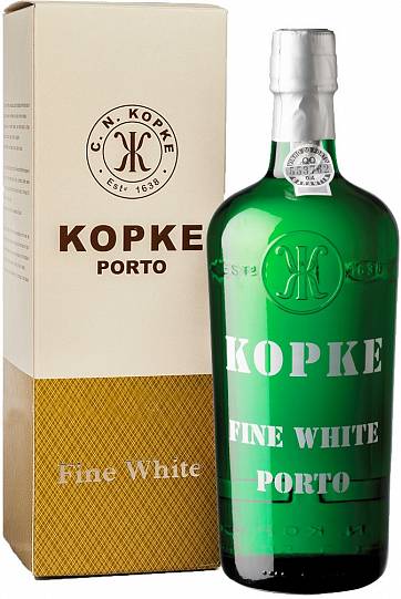 Портвейн Kopke Fine White Porto gift box 750 мл