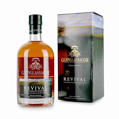 Виски Glenglassaugh Revival Single Malt gift box  700 мл