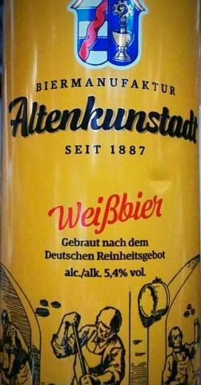 Пиво Altenkunstadt Weißbier Brauhaus Leikeim 500 мл