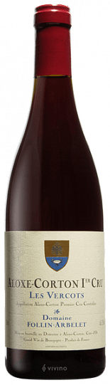 Вино Domaine Follin-Arbelet Aloxe-Corton 1er Cru “Les Vercots”  2017 750 мл 13,5