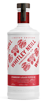 Джин   Whitley Neill   Strawberry & Black Pepper Gin   700 мл