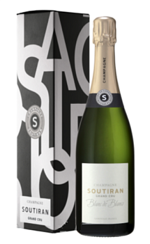 Шампанское Soutiran Blanc de Blancs Grand Cru Brut в п/у 750 мл