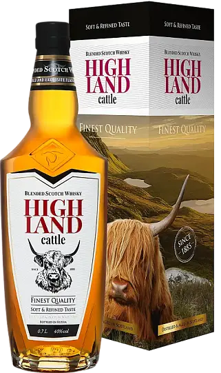 Виски  Highland Cattle  Blended  gift box 700 мл  40%