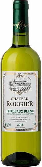 Вино  Chateau Rougier  Blanc  Bordeaux AOC  Шато Ружье Белое 2018 750 м