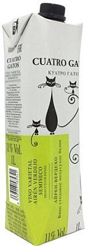 Вино Cuatro Gatos Airen - Verdejo 1000 мл